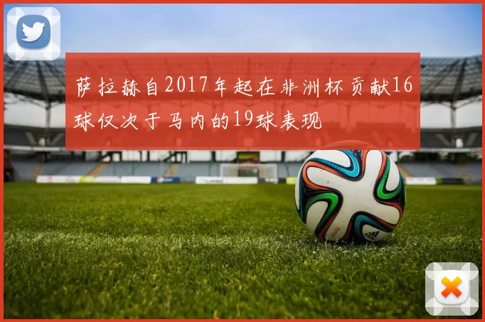 萨拉赫自2017年起在非洲杯贡献16球仅次于马内的19球表现
